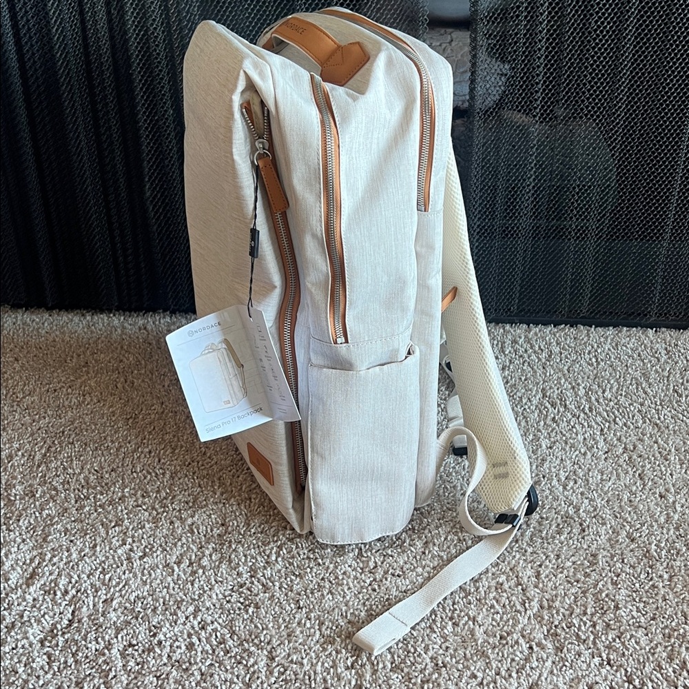 Nordace Beige and Tan Backpack
